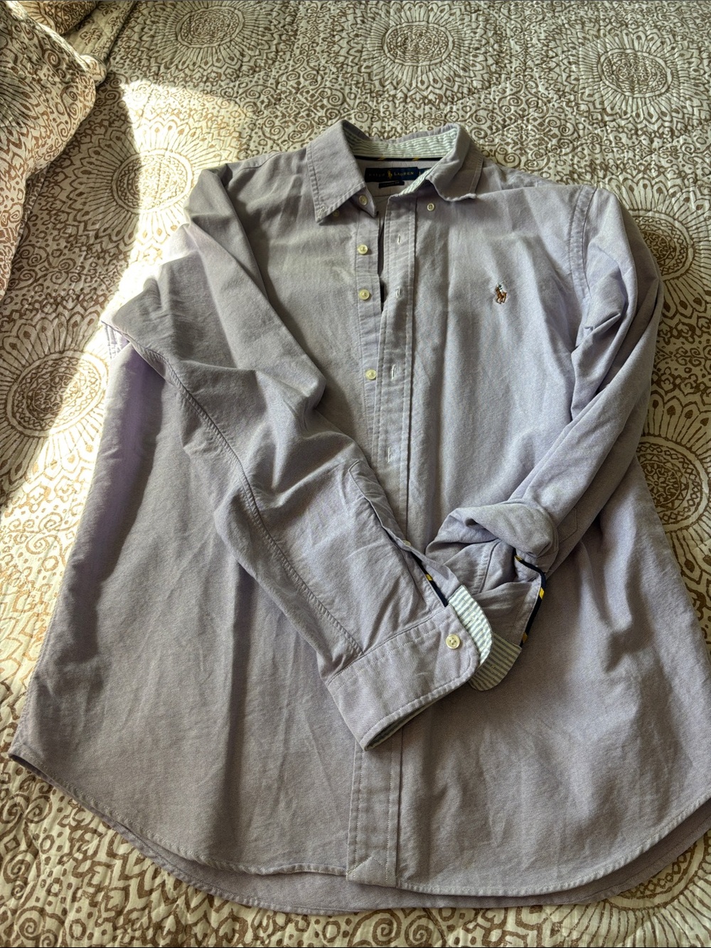 Polo by Ralph Lauren Light Lavender Button-Down Dress Shirt - Men's
